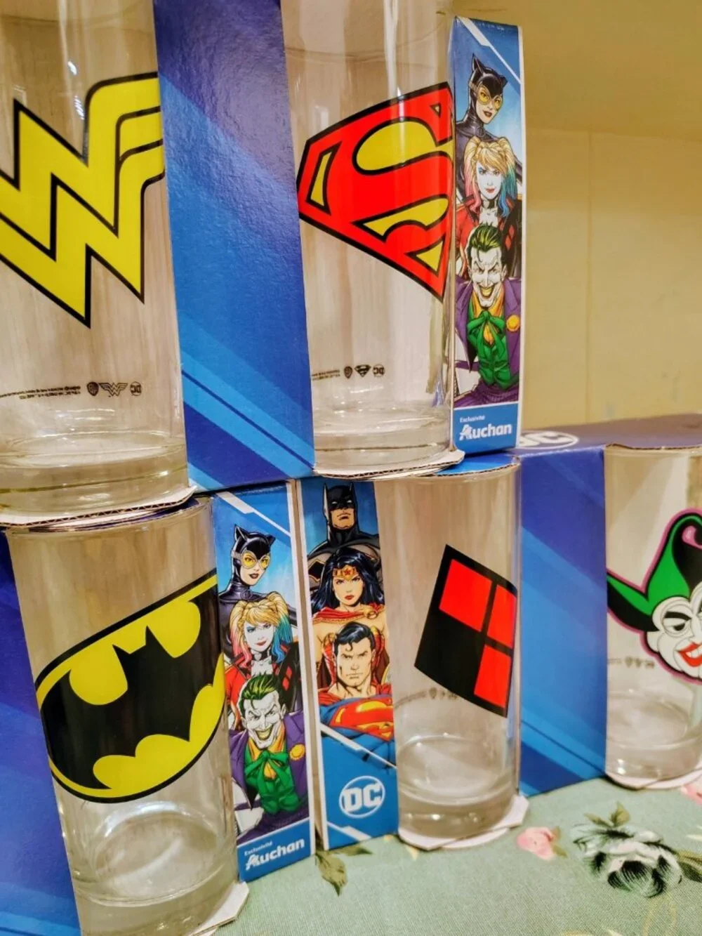 DC Comics Set Of 6 9oz Glasses